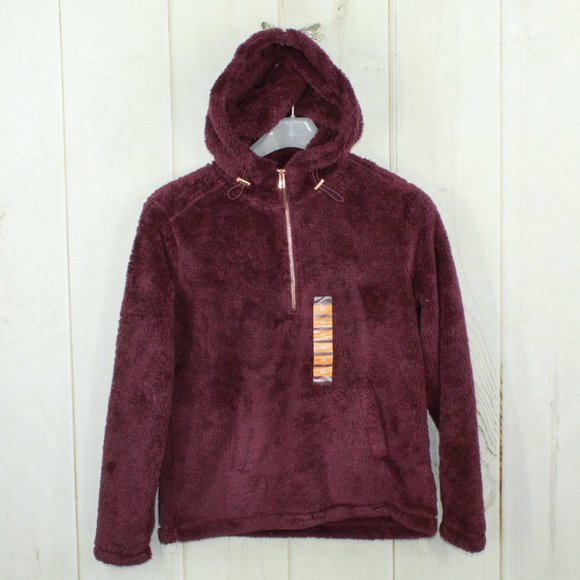 NEW! RBX 100% Polyester 1/4 Zip Sherpa Hooded Pull - Picture 2 of 15